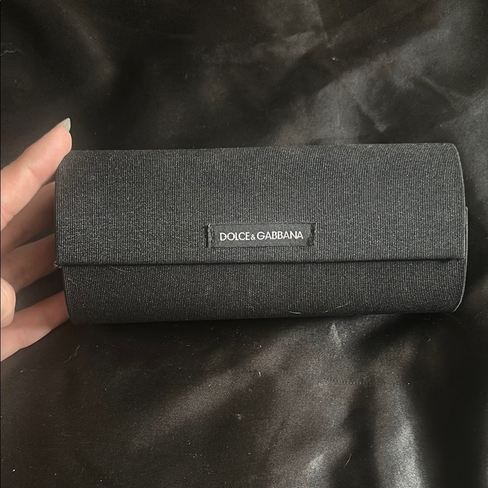Dolce & Gabbana Textured Black Evening Clutch